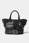 excerption riders kids tote bag ビューティフルピープル/beautiful people black