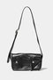 excerption riders flap shoulder bag ビューティフルピープル/beautiful people black