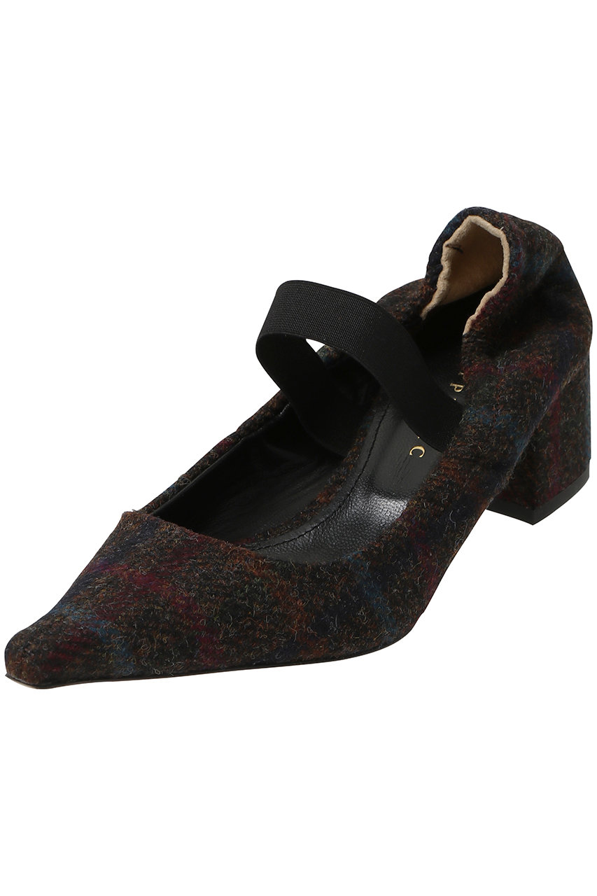 PIPPICHIC TAYLOR ウールメリージェーンパンプス (チェック, 38(25)) ピッピシック ELLE SHOP PIPPICHIC TAYLOR ウールメリージェーンパンプス (チェック, 38(25)) ピッピシック ELLE SHOP