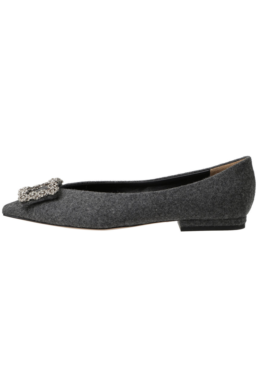 PIPPICHIC シルバー フラットシューズ　37.5サイズ PIPPICHIC AMBER シルバー フラットシューズ