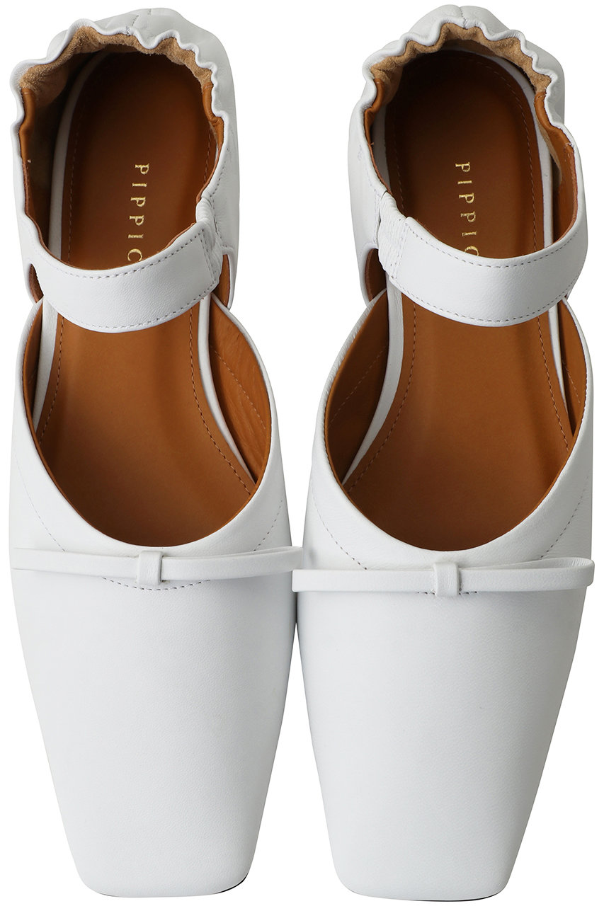 ピッピシック/PIPPICHICのAMBER CHOU CHOU フラットシューズ(ホワイト/PP26S-AMBER CHOU CHOU 2)