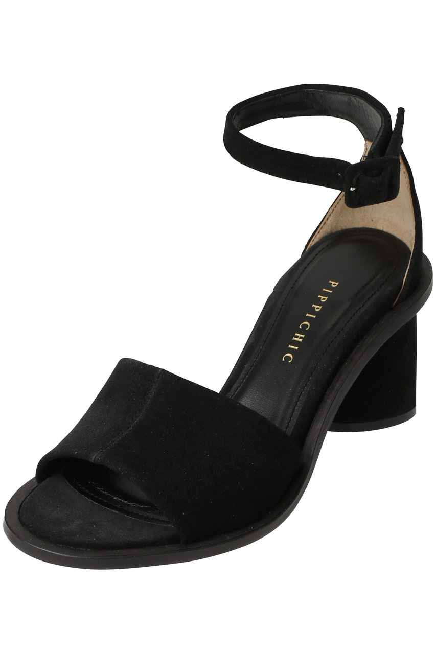 ピッピシック/PIPPICHICのMONA スエードアンクルベルトサンダル(ブラック/PP26S-Mona 8)