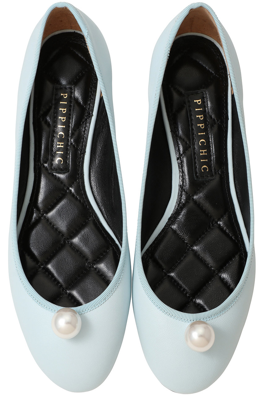 ピッピシック/PIPPICHICのCHU CHU PEARL フラットシューズ(ベビーブルー/PP26S-chu chu pearl 12)