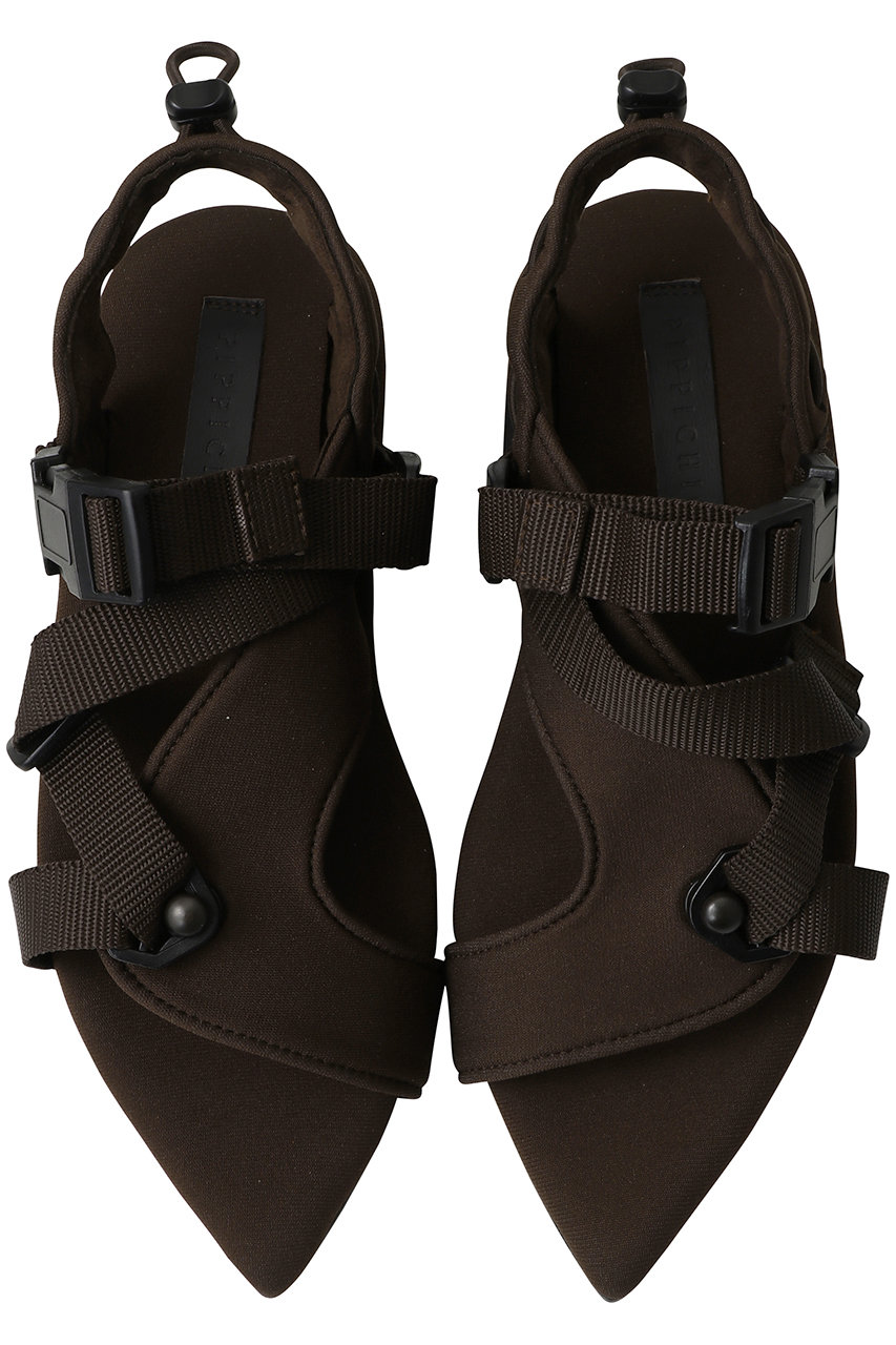 ピッピシック/PIPPICHICの【予約販売】APOLLO ベルテッドフラットサンダル(ダークブラウン/PP26S-Apollo 18)