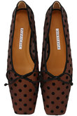 【ELLE SHOP限定】AMBER BALLET ドットチュールフラットシューズ