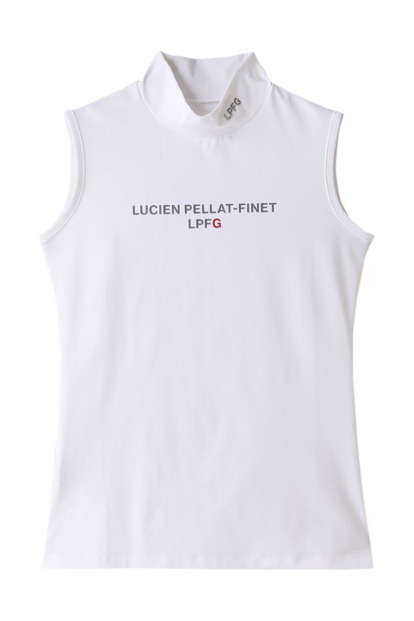 ルシアン ペラフィネ/lucien pellat-finetの【LUCIEN PELLAT FINET LPFG】ウィメンズ スリーブレスモックネックシャツ(ホワイト/309-94453-783)
