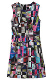 キューブプリントドレス