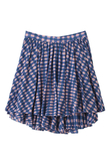 MOLLY CHECK JERSEY SKIRT
