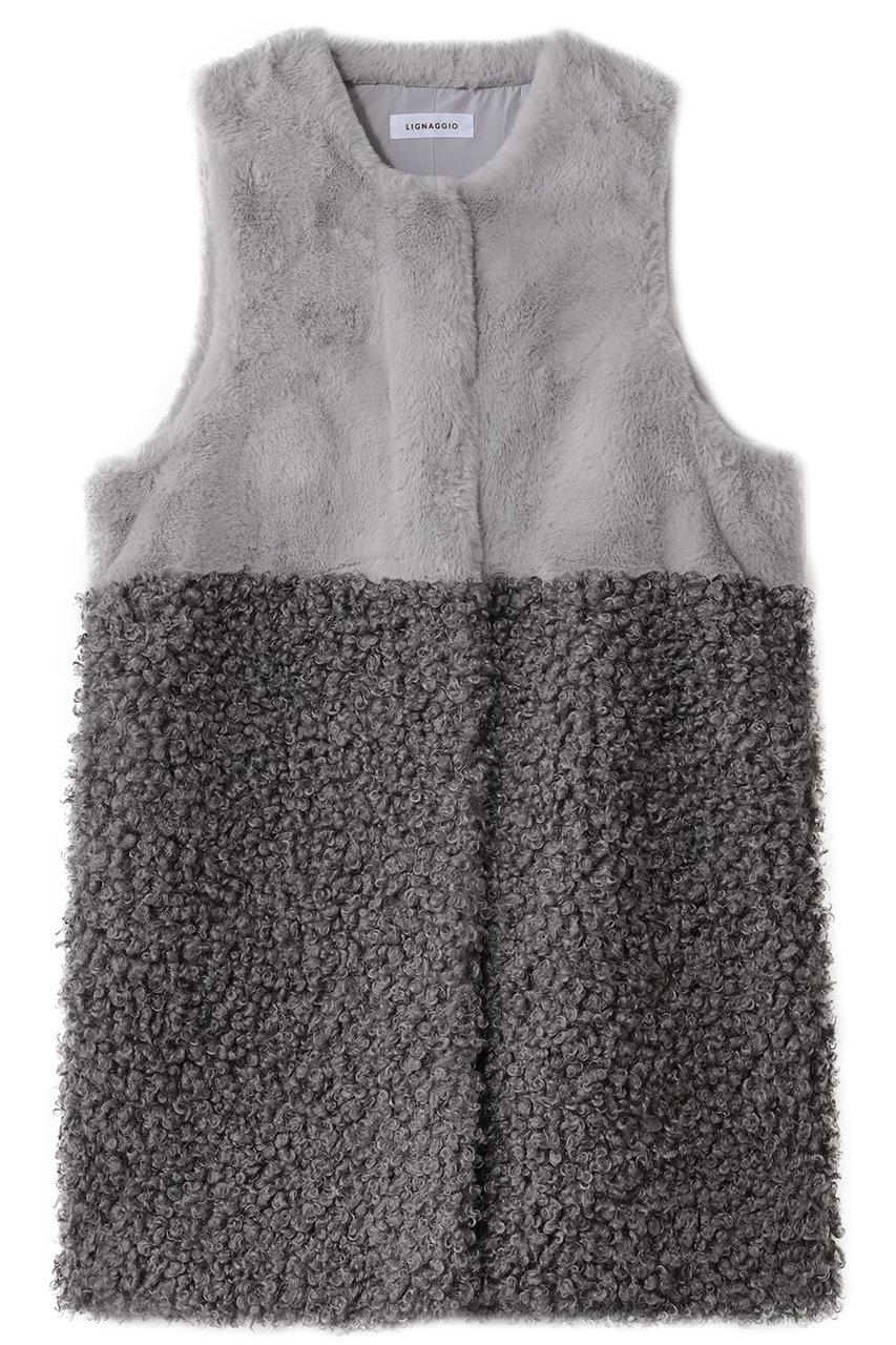 フェイクファー ロングジレ