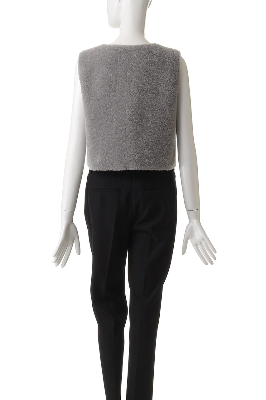 LIGNAGGIO(リナージオ)｜ラムボアフェイク 1枚仕立ノーカラーショート