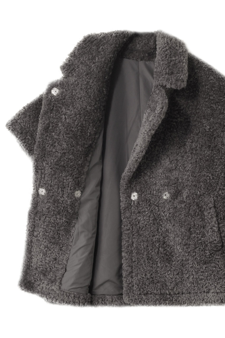 LIGNAGGIO(リナージオ)｜ラム風フェイクフレンチスリープジレ/グレー