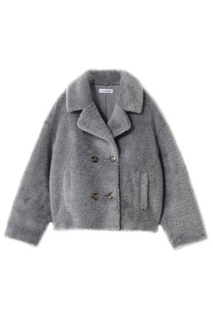 リナージオ/LIGNAGGIOのレッキス風長毛フェイクテーラードジャケット(110800/110801)