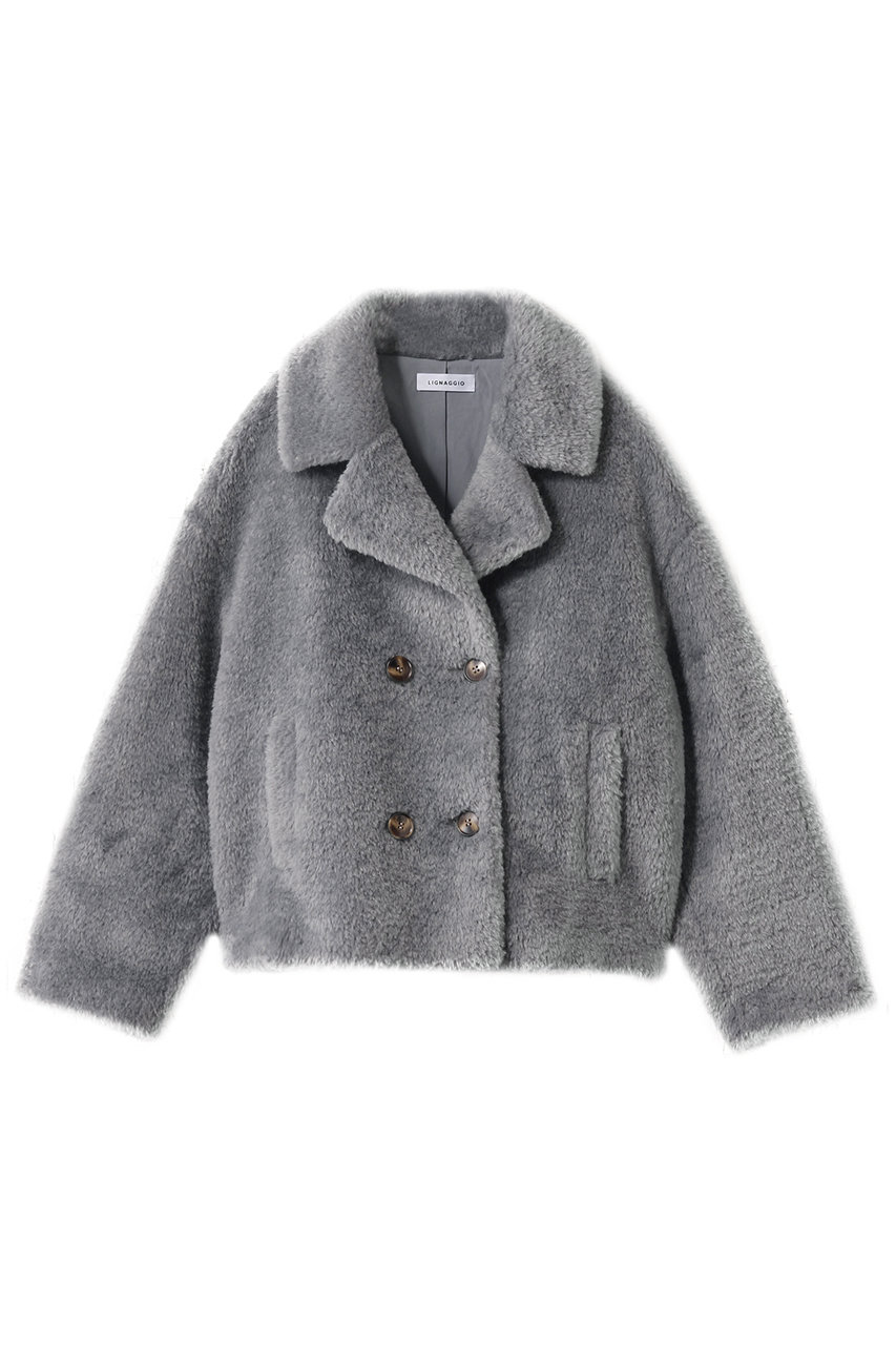 LIGNAGGIO(リナージオ)｜レッキス風長毛フェイクテーラードジャケット