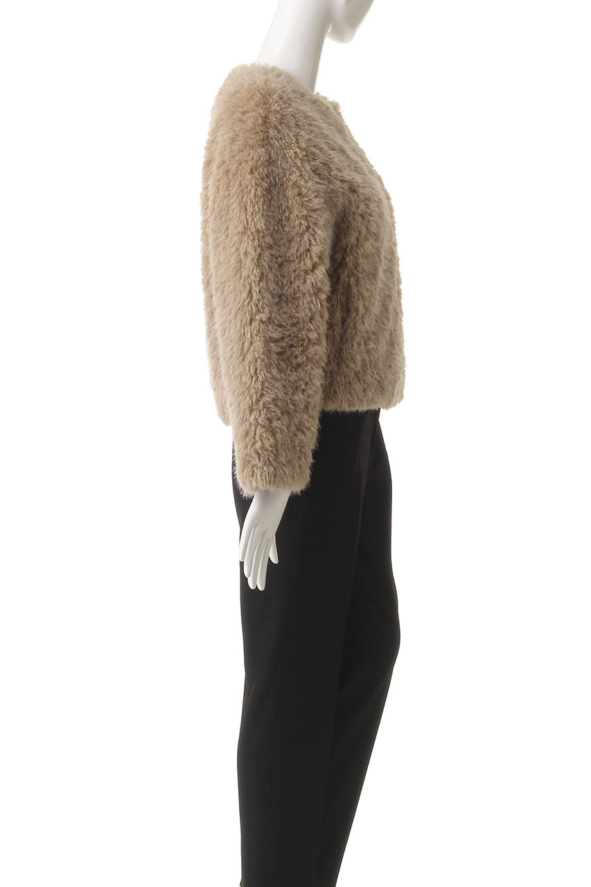 LIGNAGGIO(リナージオ)｜ラム風フェイク ノーカラージャケット/ライト