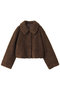 巻き毛フェイクショートジャケット リナージオ/LIGNAGGIO ダークブラウン
