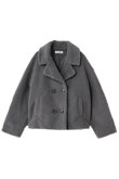 ECOPELラムシャーリング風ショートジャケット