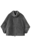 【予約販売】ミンク風フェイク1枚仕立てリバーシブルポンチョ リナージオ/LIGNAGGIO