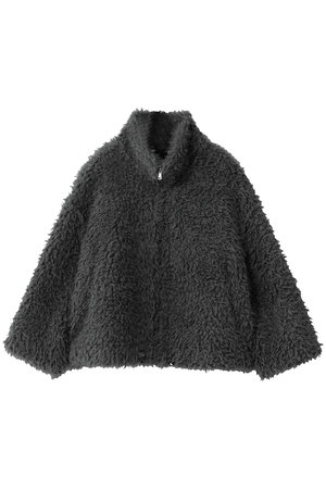 リナージオ/LIGNAGGIOの【予約販売】ECOPEL　ラム風ロングヘアスタンド襟ジャケット(110900/110902)