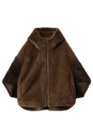 リナージオ/LIGNAGGIOの【予約販売】ミンク・トスカーナ風1枚仕立てリバーシブルフードジャケット(110900/110902)