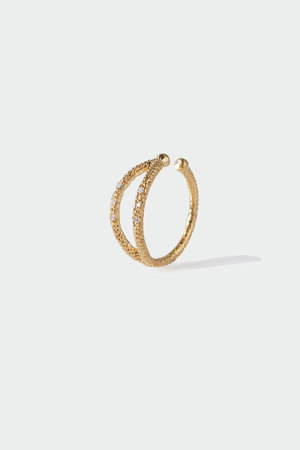 アヤミ ジュエリー/AYAMI jewelryのマーキスゴールドイヤーカフ(ピンキーリング2way)（片耳用）