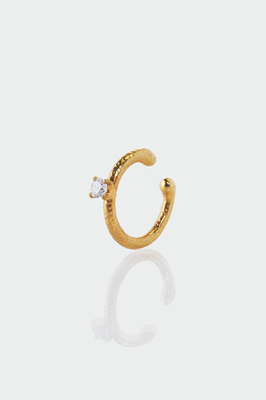 アヤミ ジュエリー/AYAMI jewelryの【ELLE SHOP限定】ラウンドストーンゴールドミニイヤーカフ（片耳用）