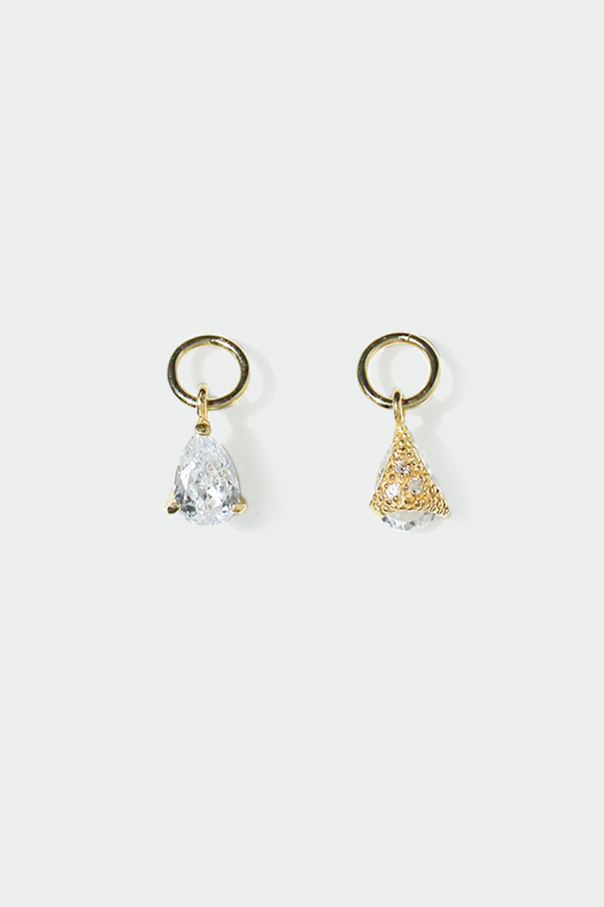 AYAMI jewelry Pear Shaped Stone イヤーチャーム (ゴールド, F) アヤミ ジュエリー ELLE SHOP