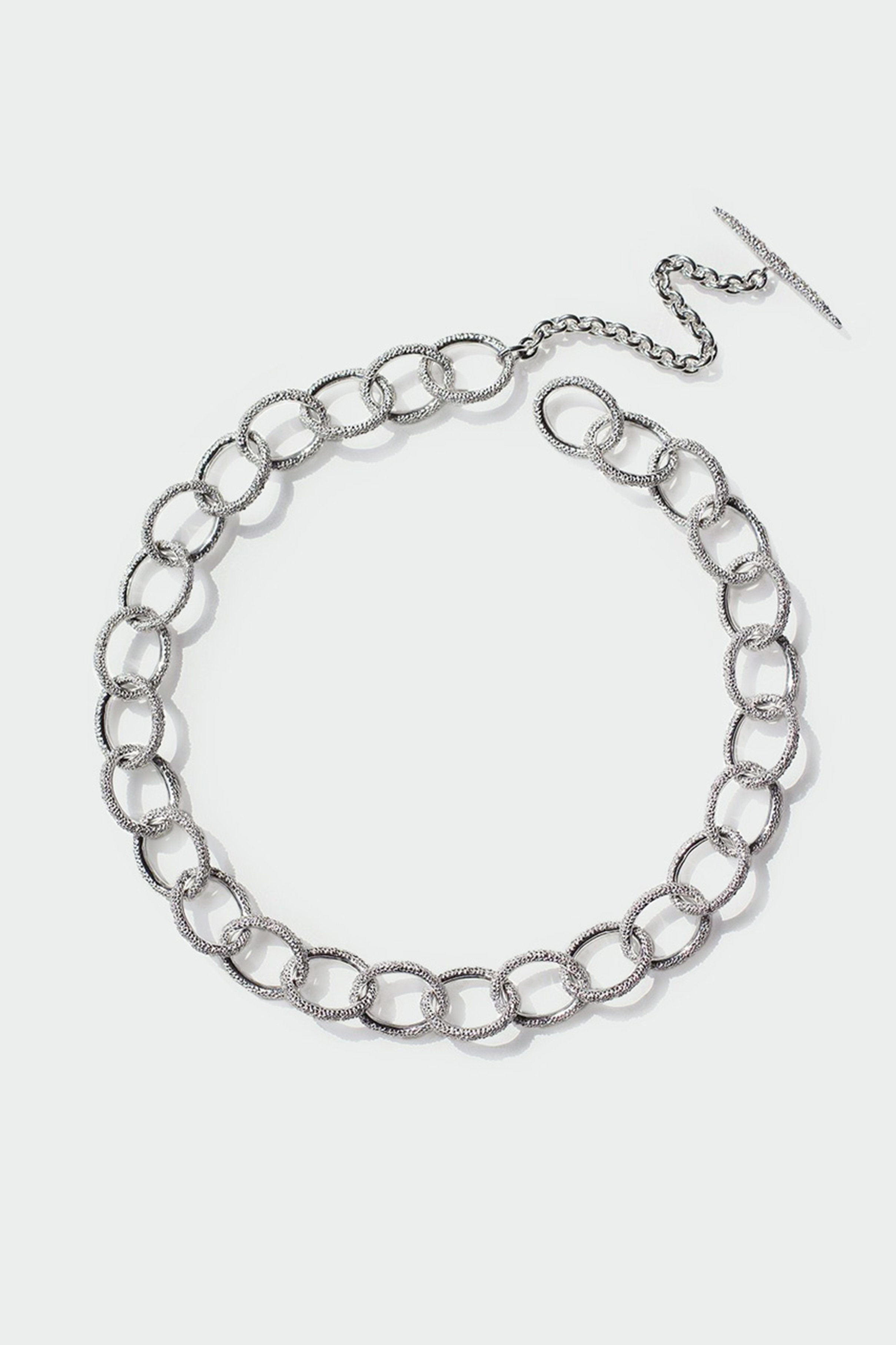 ＜ELLE SHOP＞ AYAMI jewelry Pave Chain ショートネックレス (シルバー F) アヤミ ジュエリー ELLE SHOP画像