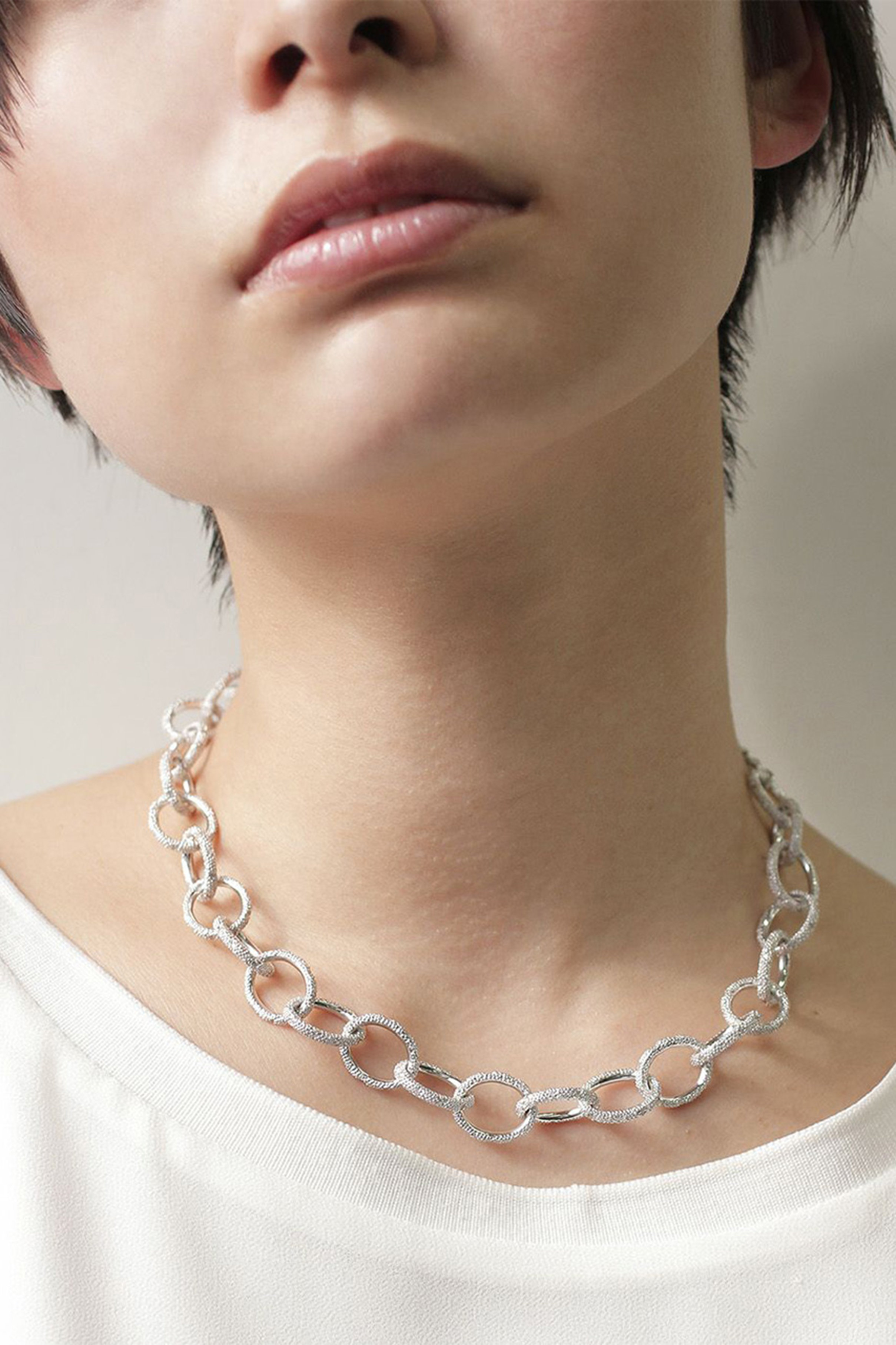 アヤミジュエリー Pave Chain Short Necklace ネックレス
