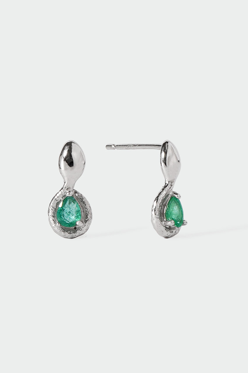 AYAMI jewelry 【ELLE SHOP限定】Emerald Tiny ピアス (シルバー, F) アヤミ ジュエリー ELLE SHOP