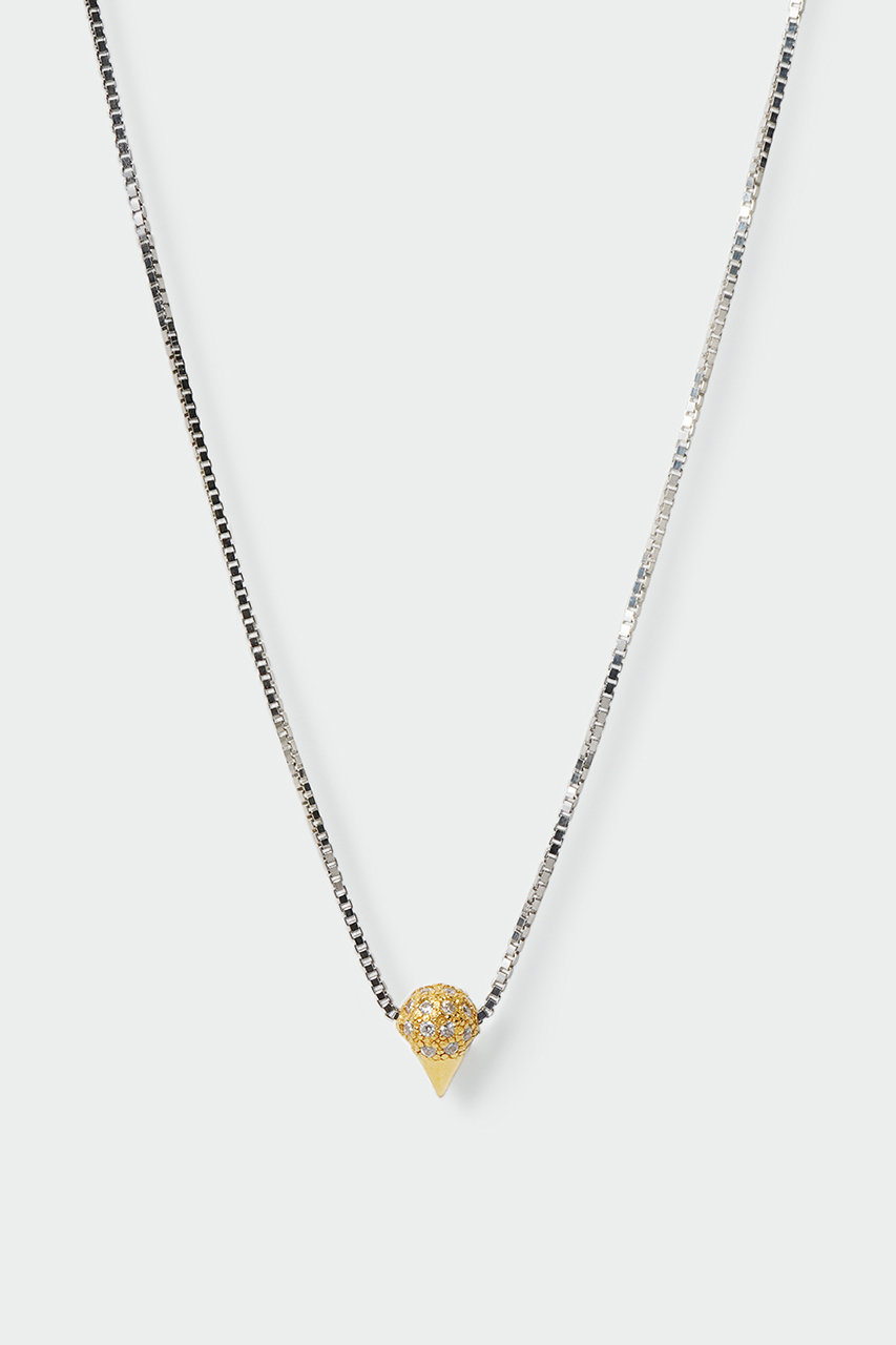アヤミ ジュエリー/AYAMI jewelryのPave Ball Bicolorネックレス(シルバー/ゴールド/AP-R244301)