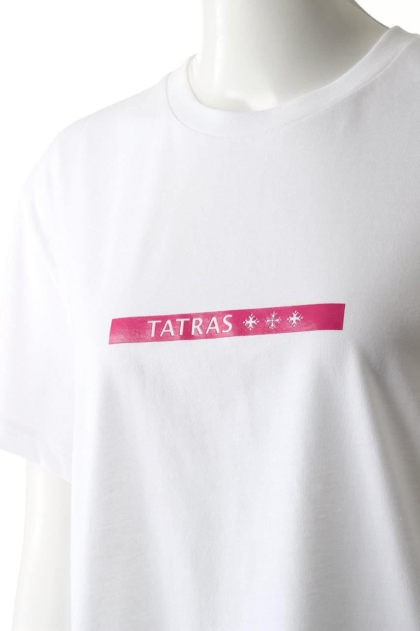 TATRAS(タトラス)｜展開店舗限定 BOXロゴTシャツ⁄ブラック の通販｜ELLESHOP・(エル・ショップ)