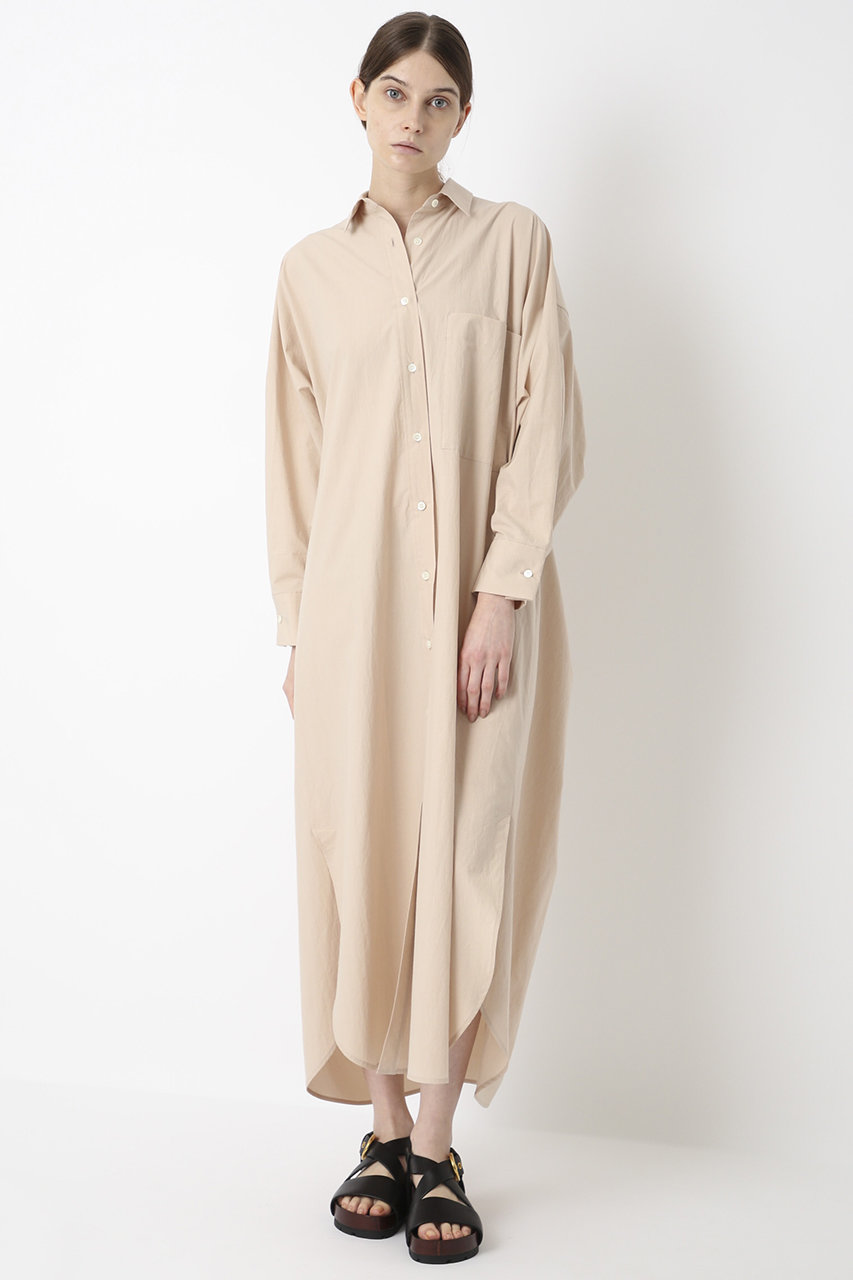 Sacra サクラ ウォッシュトタイプライターコットンシャツワンピース アッシュピンク の通販 Elleshop エル ショップ