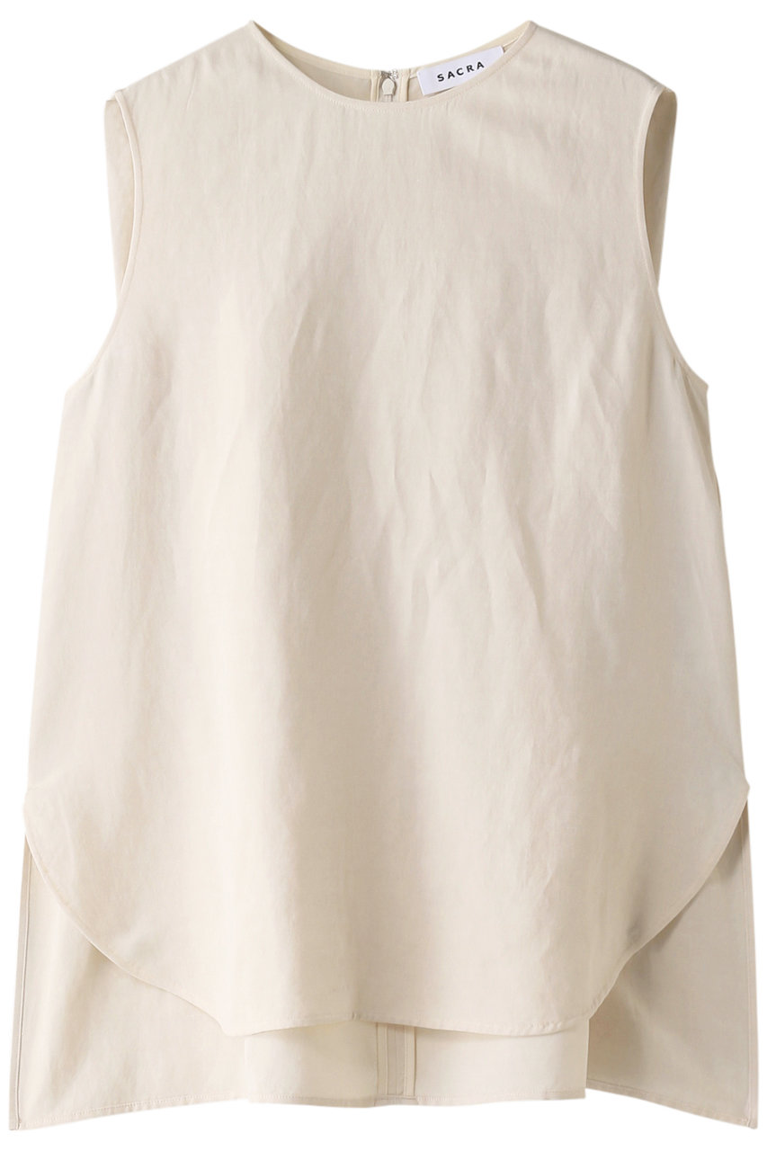 Sacra サクラ ビスコースリネンタンブルブラウス エクリュ 雑記帳