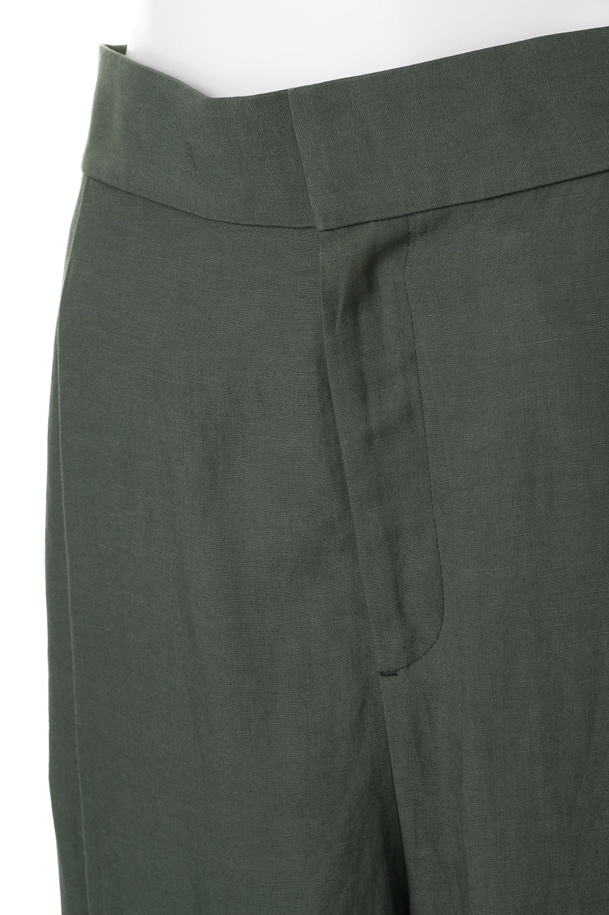 Sacra サクラ ビスコースリネンタンブルワイドパンツ アッシュグリーン の通販 Elleshop エル ショップ