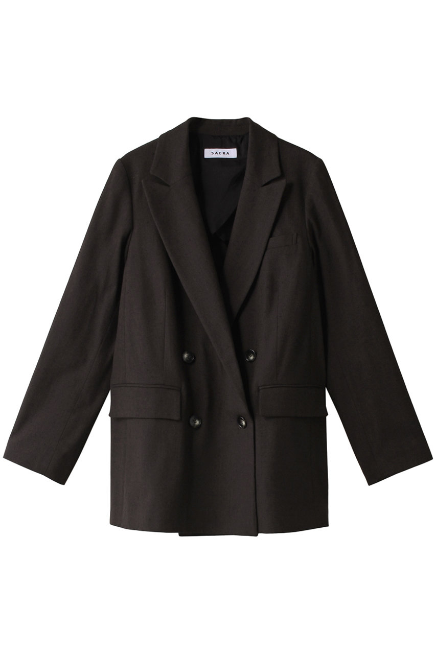 シルクコットンヘリンボーンジャケット