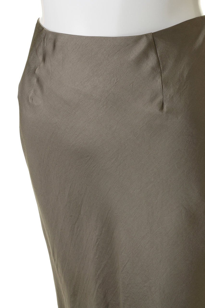 売れ筋】 大人気SACRA サテンカーキヴィンテージツイルサテンロングスカートサイズ36 ロングスカート
