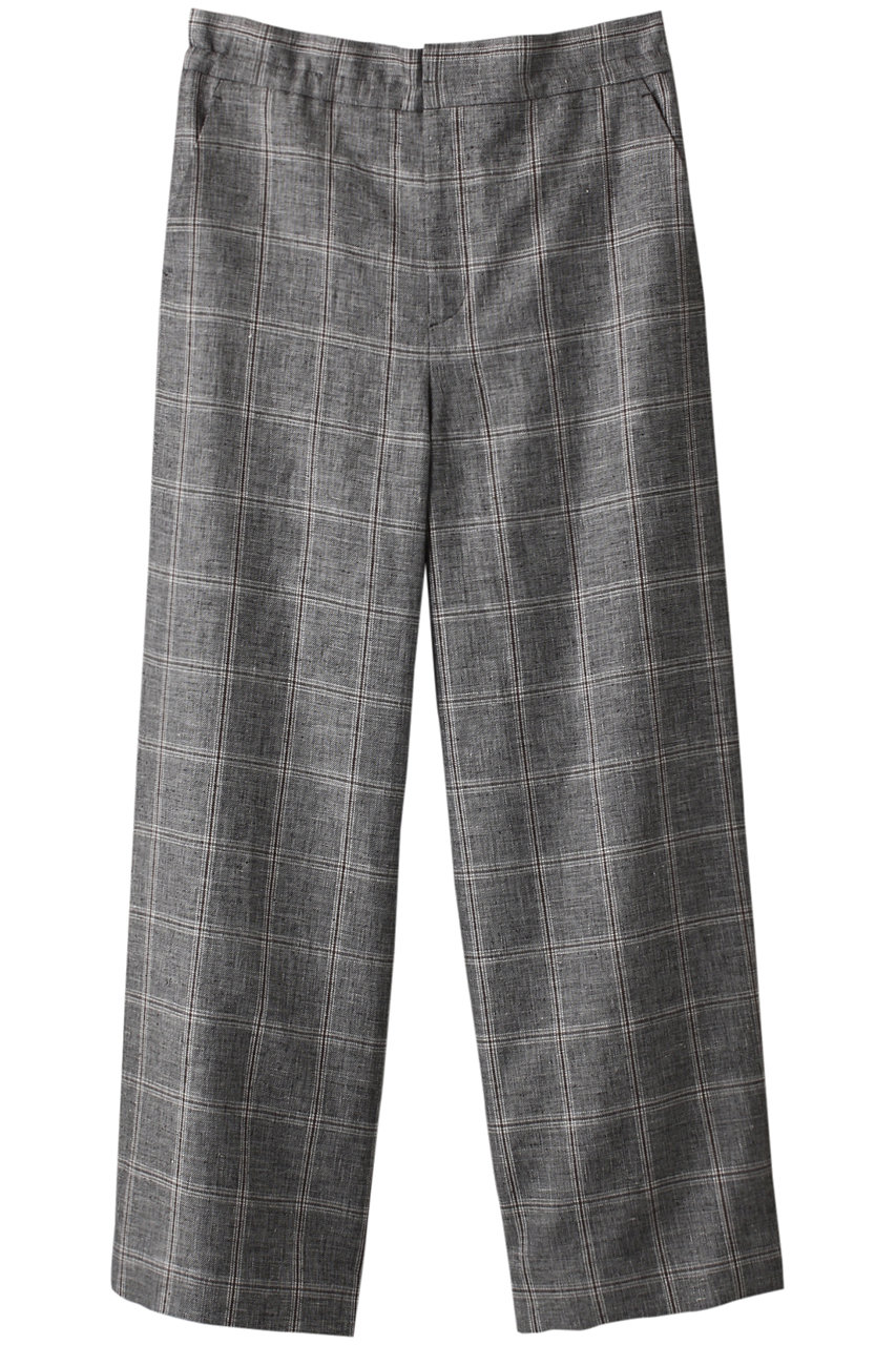 リネンコットンプレイドパンツ