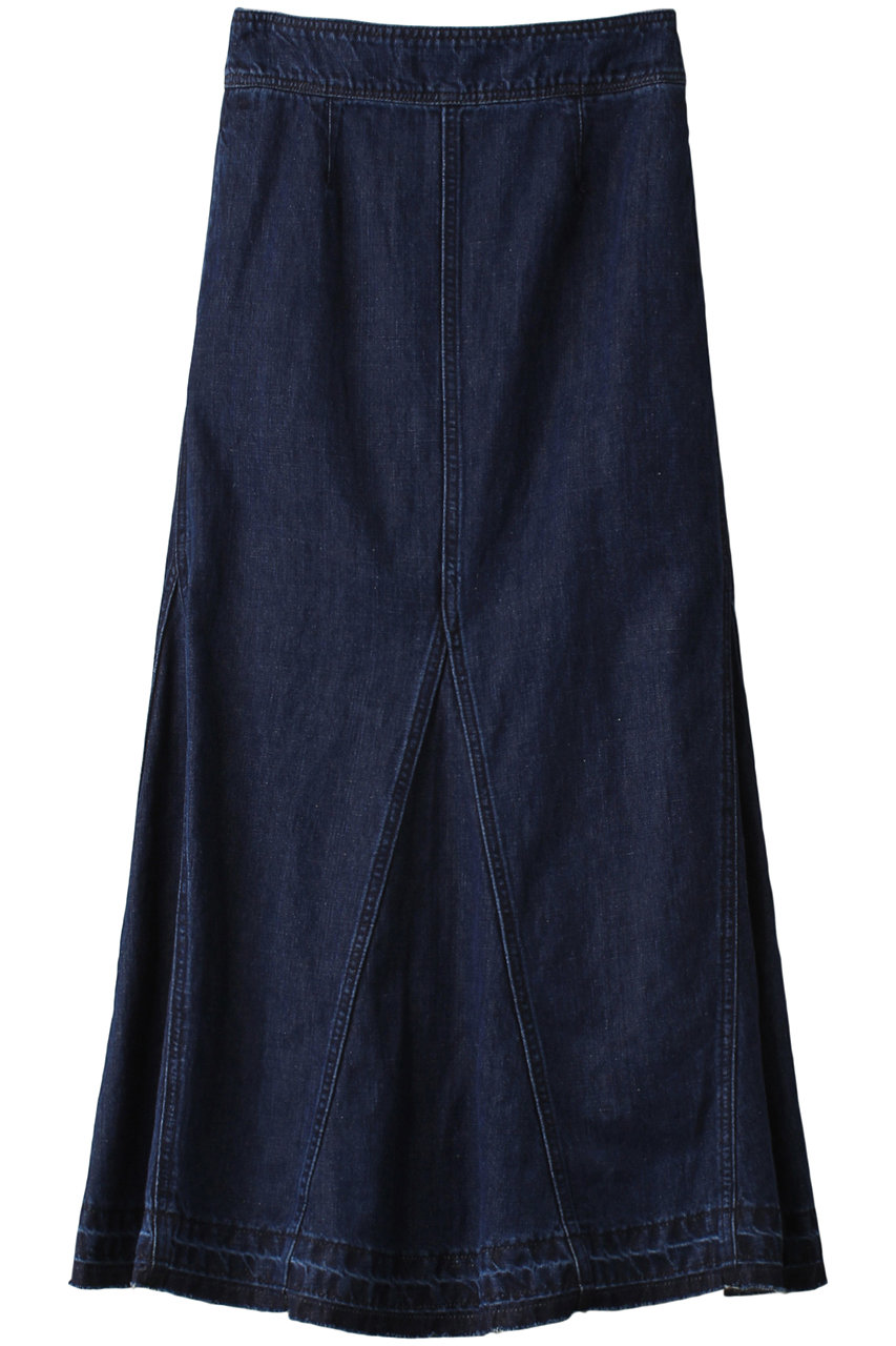 リネンコットンデニムスカート