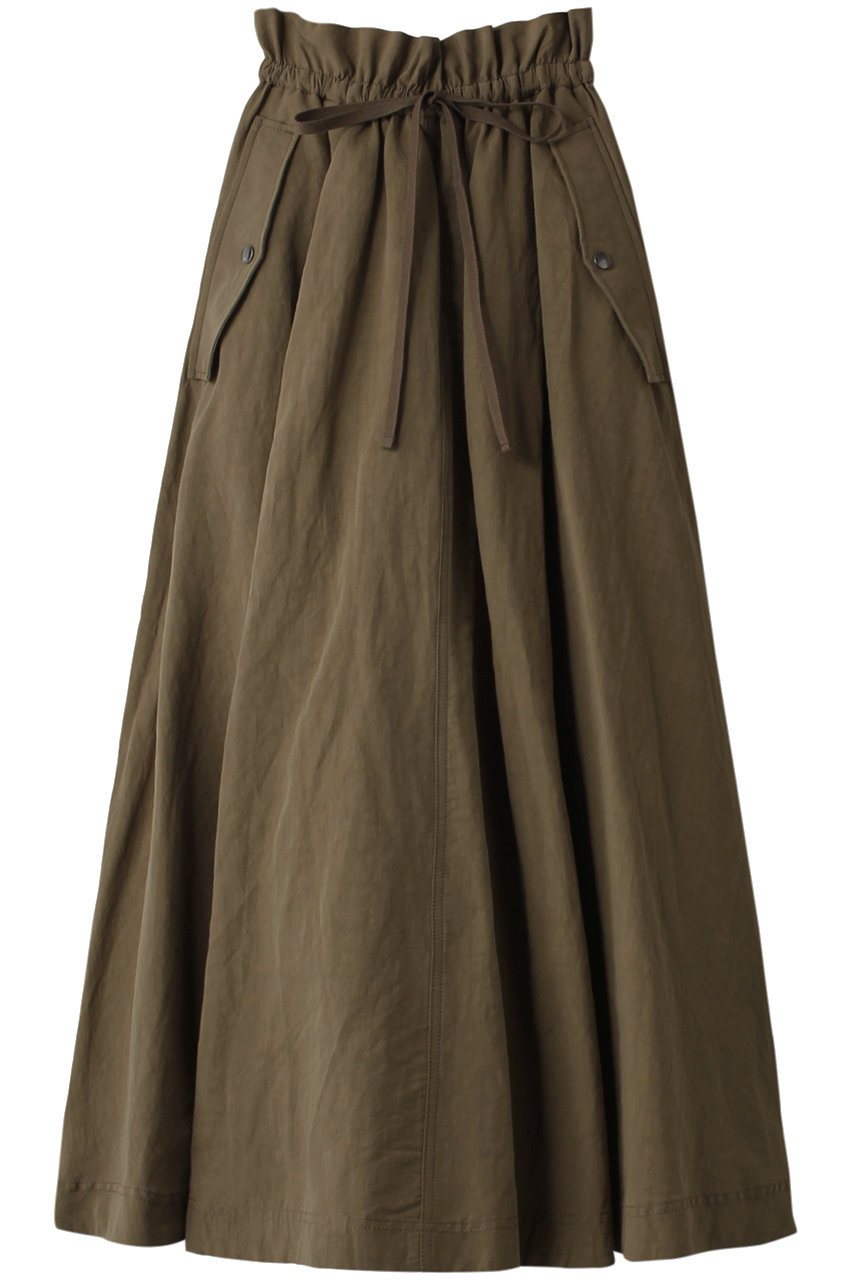 CO/LI ウォッシュドタイプライターフレアスカート