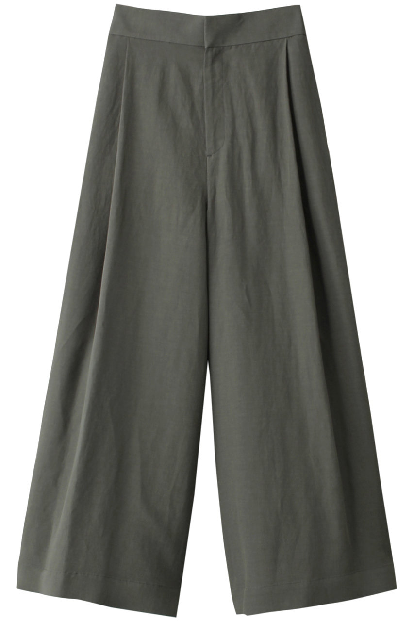 ヴィスコースリネンタンブルワイドパンツ