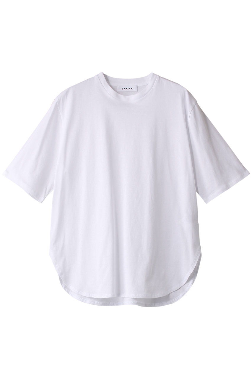 SACRA エクストラファインコットンTシャツ (ホワイト, 38) サクラ ELLE SHOP