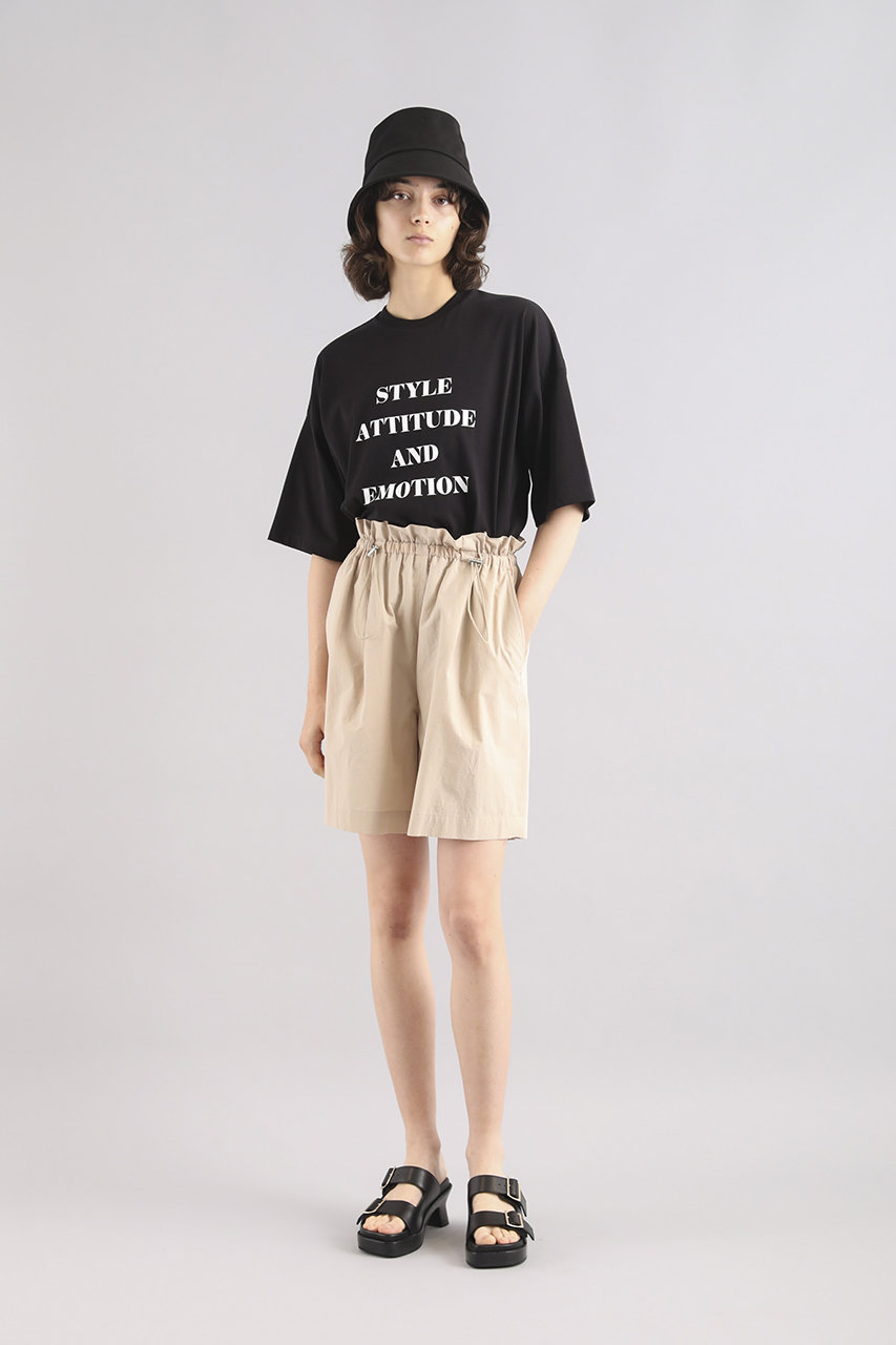 sacra コットンタンブルショートパンツ2025今期 SACRA(サクラ)｜コットンタンブルショートパンツ/ベージュ の