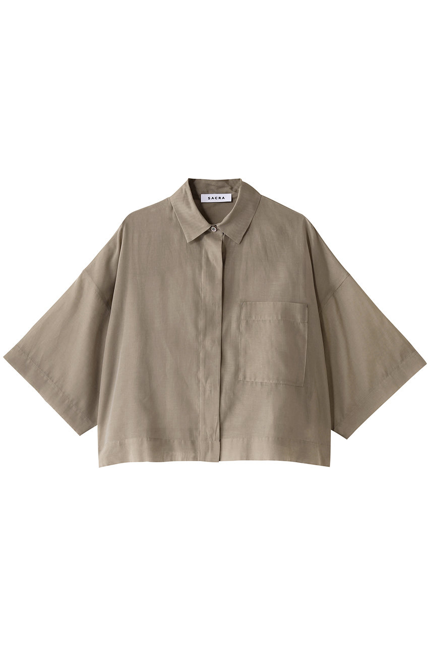 SACRA(サクラ)｜プレミアムシルクコットンショートシャツ