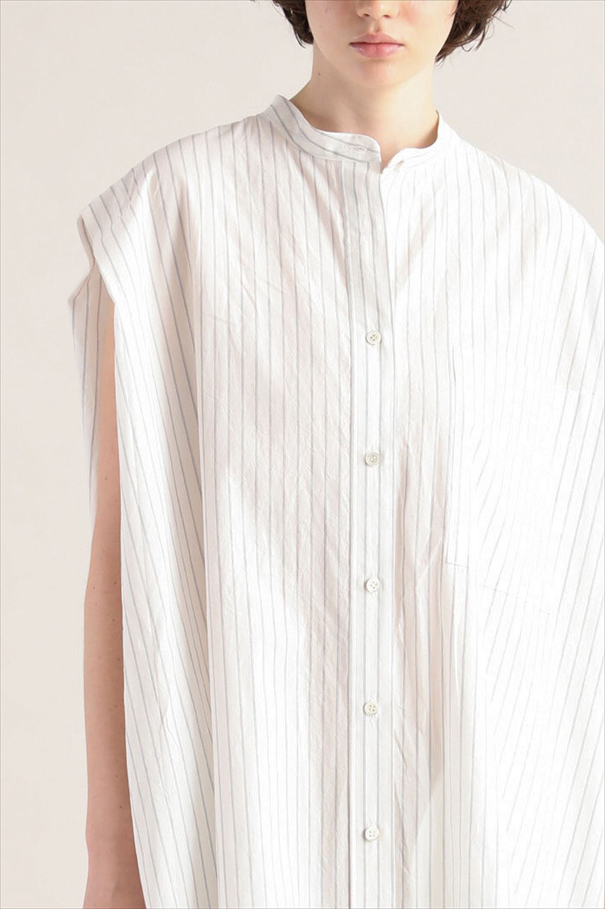 SACRA サクラ HIGH COUNT STRIPE OP シャツワンピース SACRA サクラ HIGH COUNT STRIPE OP シャツワンピース - メルカリ