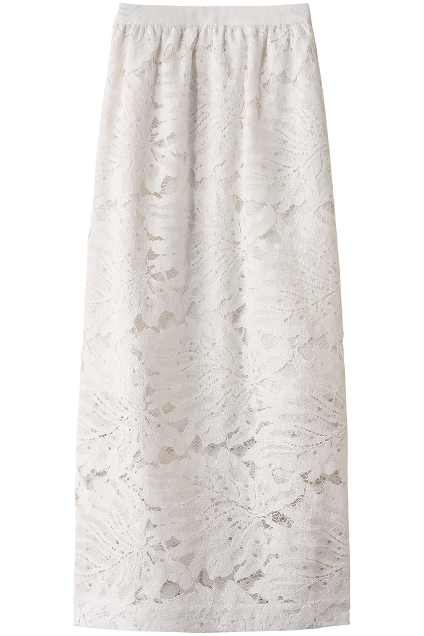 SACRA リーフラッセルレーススカート (オフホワイト, 36) サクラ ELLE SHOP