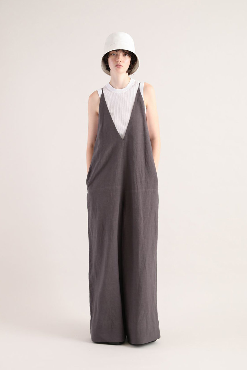 【再入荷！】 SACRA(サクラ)｜レーヨンリネンタンブルオールインワン ワンピース