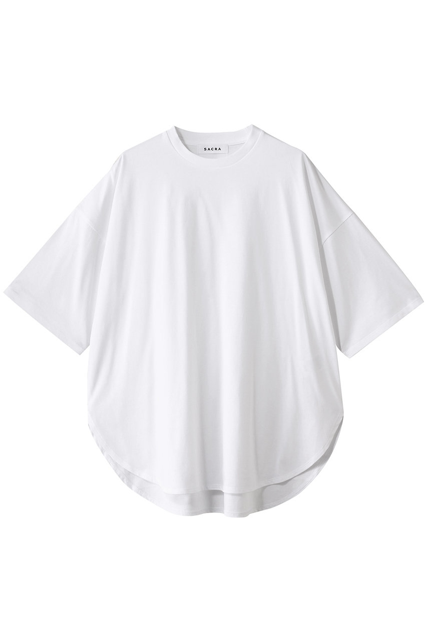 SACRA スーパーファインコットンTシャツ (ホワイト, 38) サクラ ELLE SHOP SACRA スーパーファインコットンTシャツ (ホワイト, 38) サクラ ELLE SHOP