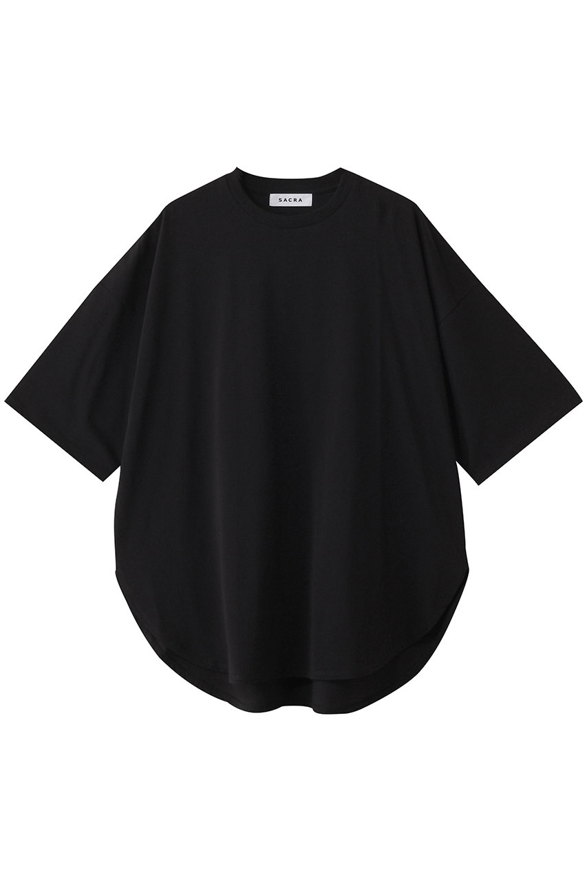 SACRA スーパーファインコットンTシャツ (ブラック, 38) サクラ ELLE SHOP SACRA スーパーファインコットンTシャツ (ブラック, 38) サクラ ELLE SHOP