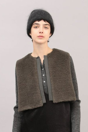 サクラ/SACRAのプードルファーショートベスト(110800/110806)