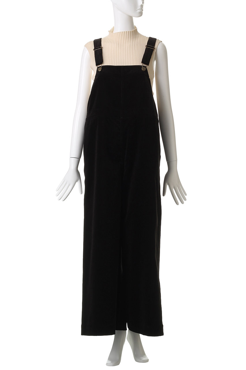 SACRAブラックサロペット 38サイズ コーディロコットン100%